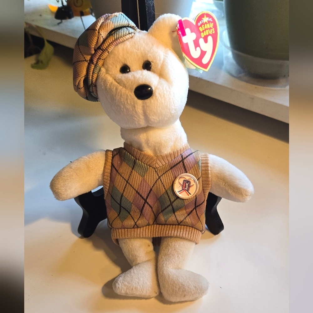 Ty Beanie Babies PGA Golf Tour Teddy Bear Plush